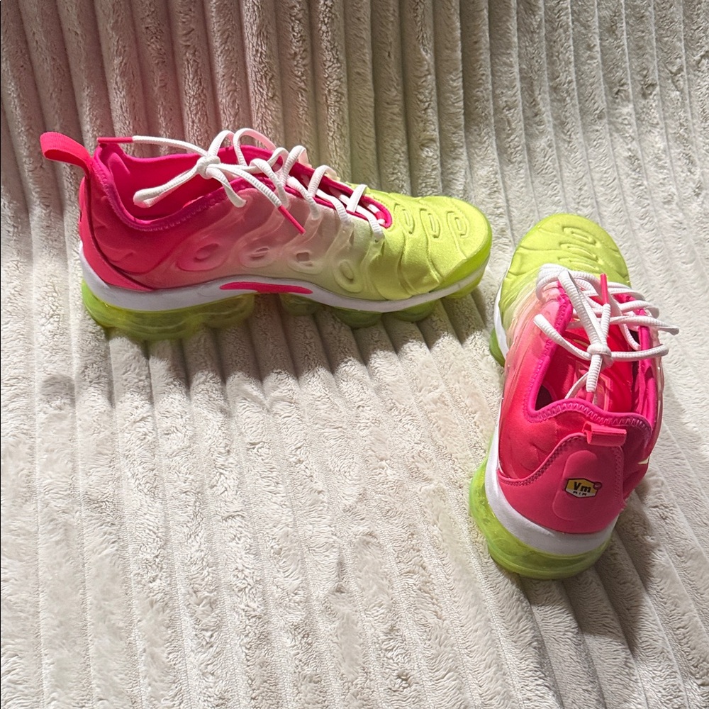 Nike adult Neon Pink and Lime Sneakers